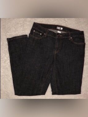 Metro 7 Jeans Dark Denim Stretch Bling 
Size 10